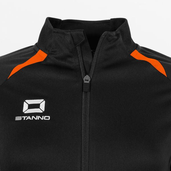 Stadio Full Zip Top Ladies - Black-Orange
