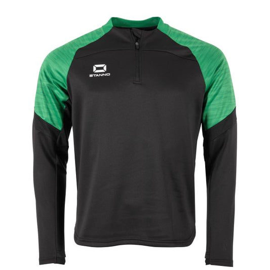 Bolt Quarter Zip Top - Black-Green