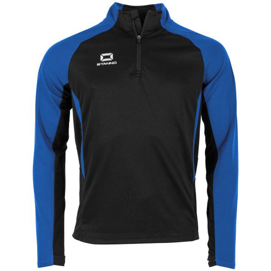 Stadio Quarter Zip top - Black-Royal