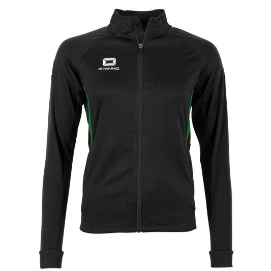 Stadio Full Zip Top Ladies - Black-Green