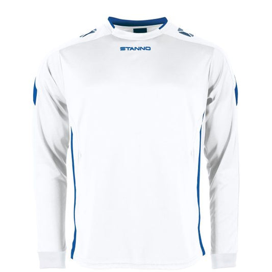 Drive Match Shirt LS - White-Royal