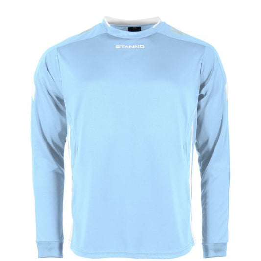 Drive Match Shirt LS - Sky Blue-White