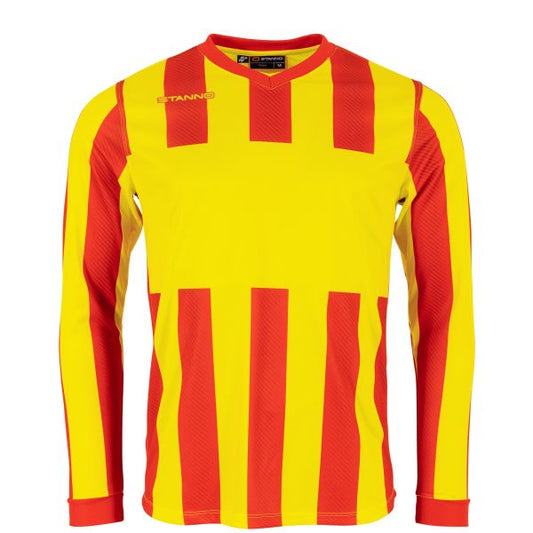 Aspire Long Sleeve Shirt - Red-Yellow