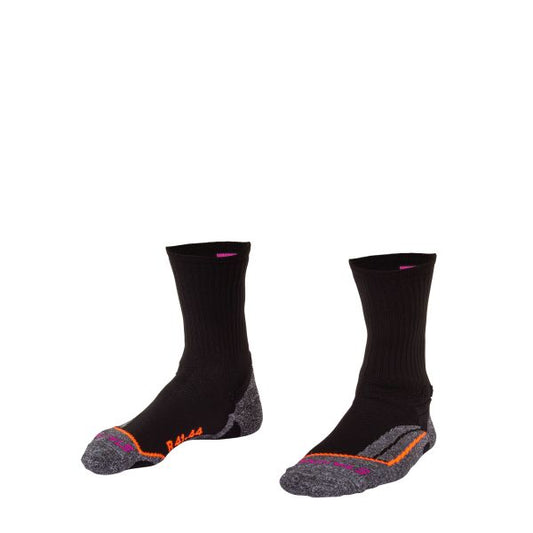 Stadium Crew Socks - Black-Pink