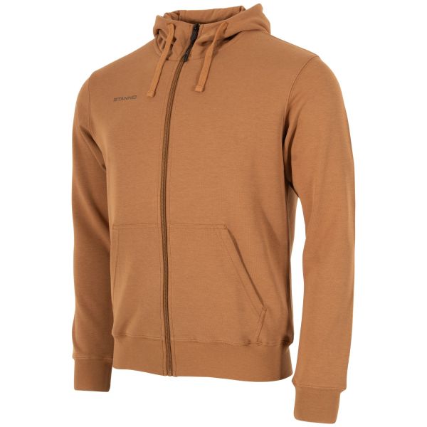 Base Hooded Full Zip Sweat Top - Brown