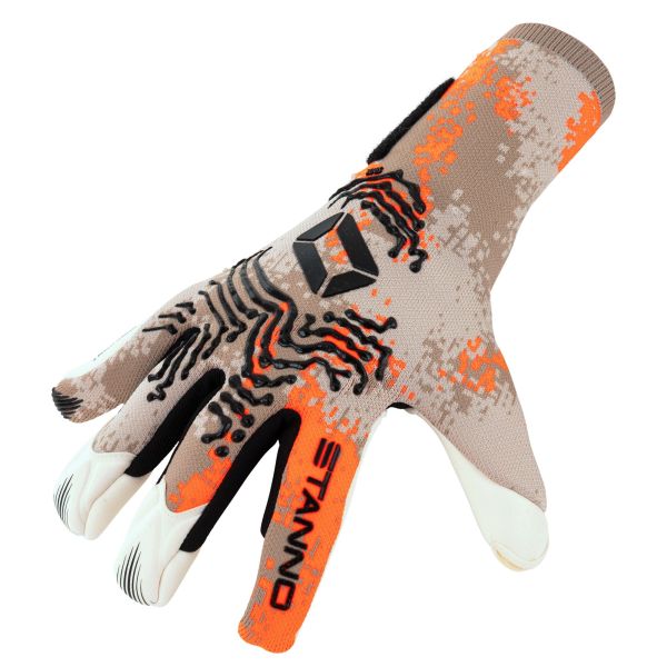 Sirox Goalkeeper Gloves - Beige-Orange-Black
